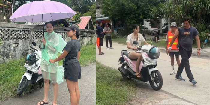 Lisa BLACPINK saat melakukan proses syuting The White Lotus (Instagram/@lalalalisa_m)