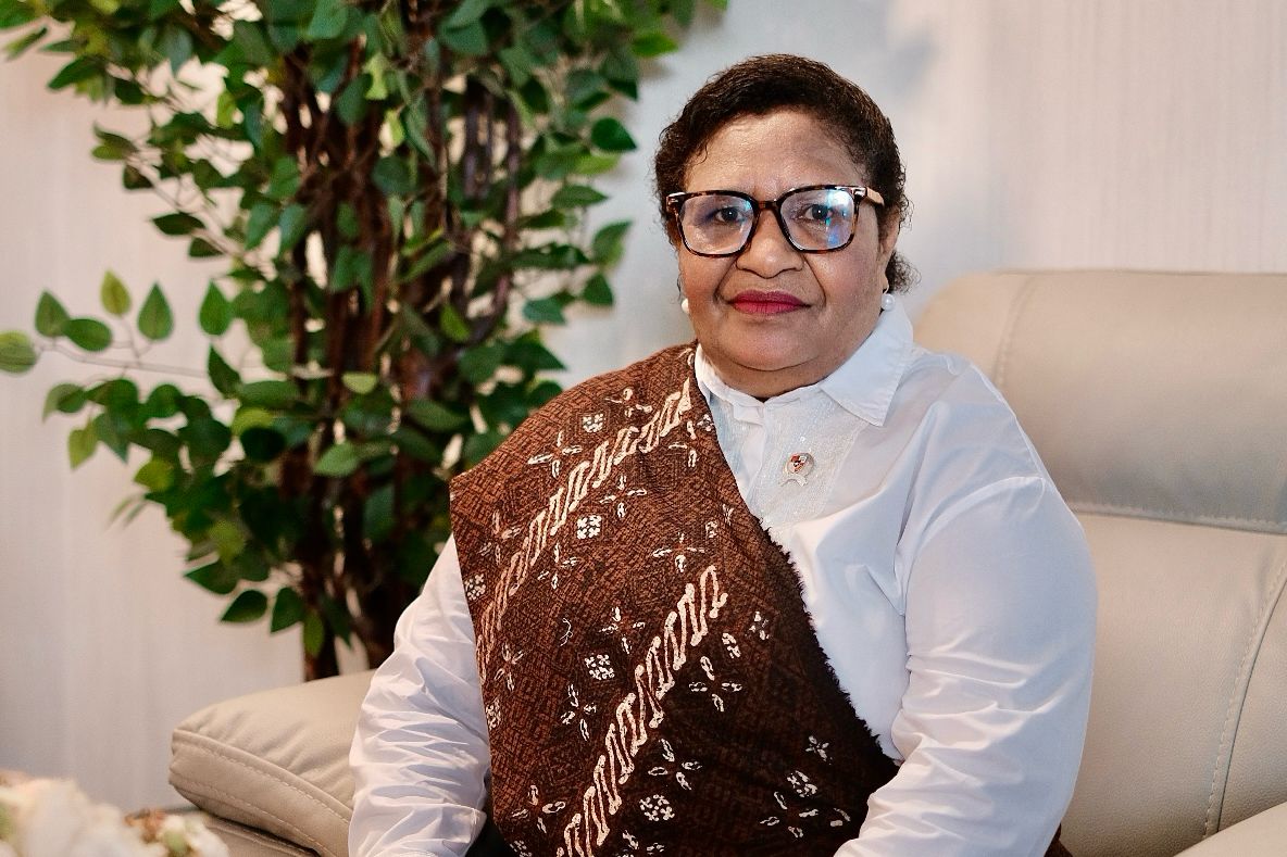 Wakil Menteri Dalam Negeri, Ribka Haluk, dalam peringatan Hari Kartini 2025.