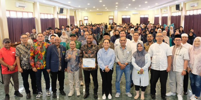 Foto bersama usai Sosialisasi Empat Pilar Kehidupan Berbangsa dan Bernegara pada Jumat, 25 April 2025.