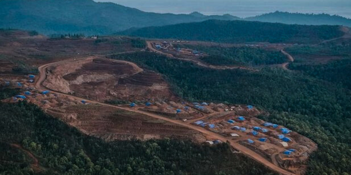 Pulau Gag, wilayah beroperasinya tambang PT Gag Nikel, di Raja Ampat, Papua Barat Daya.