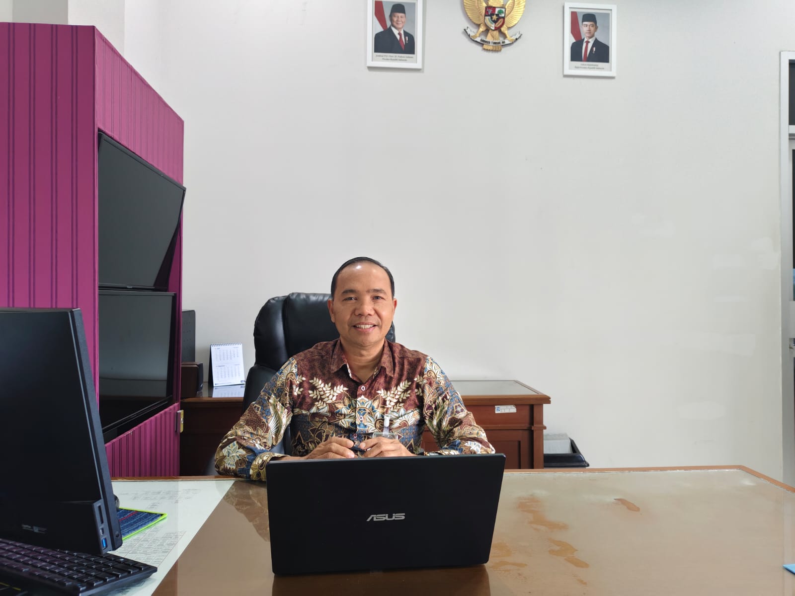 Pimpinan Cabang BRI BO Biak, Suwono, saat memberikan keterangan resmi, (23/7).