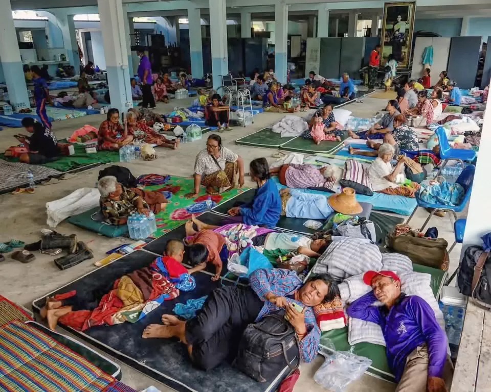 Para Pengungsi di Thailand.