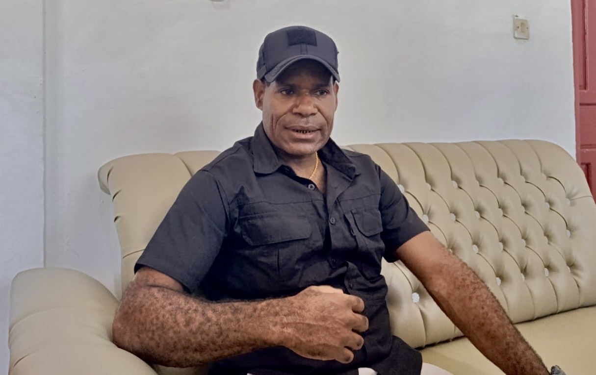 Kepala Distrik Kwamki Narama, Yulius Hagabal. (dok pribadi Yulius Hagabal).