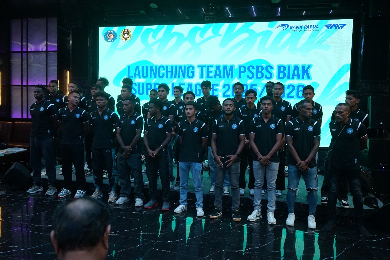 Peluncuran Tim PSBS Biak di Griya Persada Covention Hotel, Sleman, Jogja, Kamis malam (31/7).
