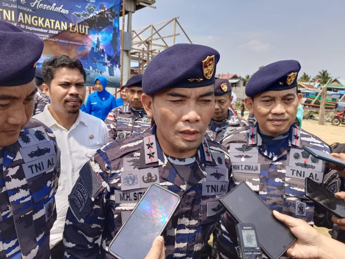 Laksamana Muda TNI, Monang Hatorangan Sitompul. (CEPOSONLINE.COM/SULO)