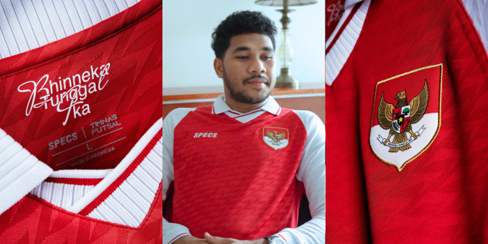 Specs merilis jersey baru Timnas Futsal Indonesia.