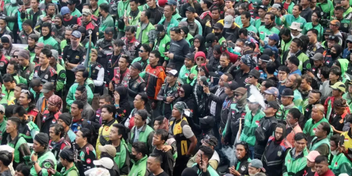 Ilustrasi Ojol. (Dery Ridwansah/JawaPos.com)