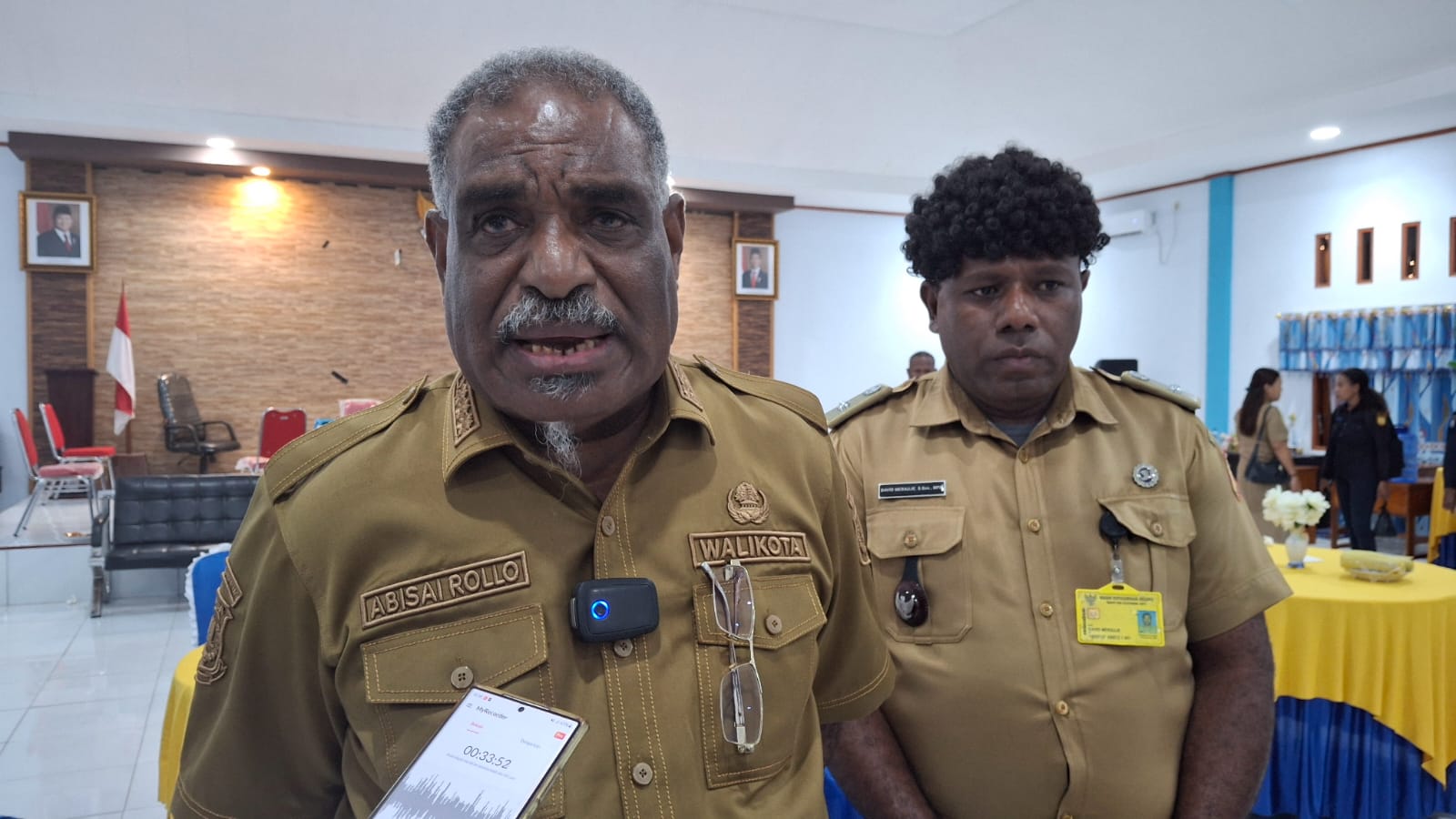 Wali Kota Jayapura, Abisai Rollo. (CEPOSONLINE.COM/HANS PALEN)