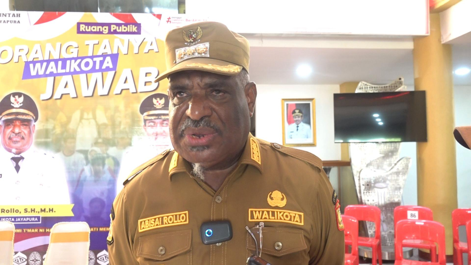 Wali Kota Jayapura, Abisai Rollo. (CEPOSONLINE.COM/HANS PALEN)