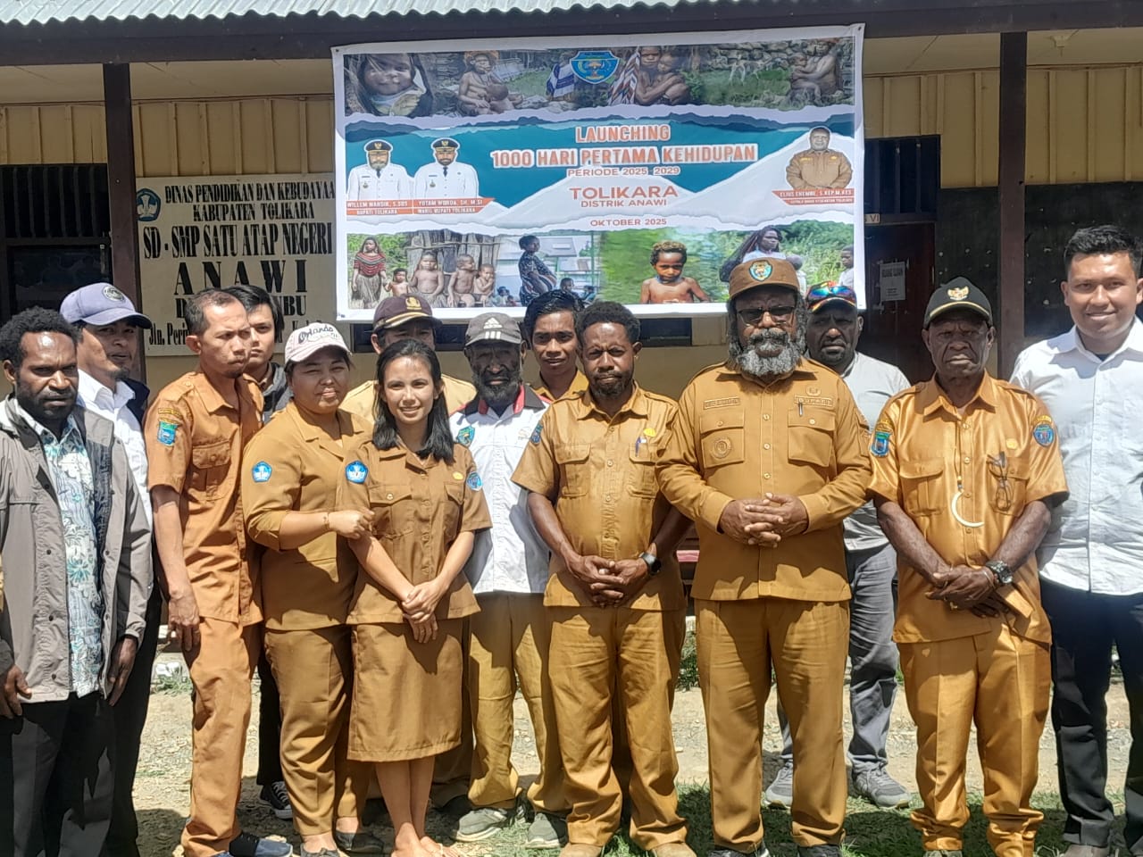 Launching Program 1000 Hari Pertama Kehidupan (HPK) dan Program Sarapan Sehat Anak Sekolah (Sarasehans) yang dipimpin langsung oleh Bupati Tolikara, Willem Wandik, S.Sos., Senin (27/10/2025).