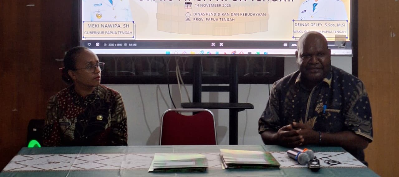 Peluncuran program pelatihan bahasa Inggris bagi Pelajar di Papua Tengah. (HUMAS DINAS PENDIDIKAN PAPUA TENGAH)