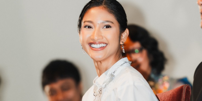 Claresta Taufan saat Press conference Film Pangku (dok.Gambar Gerak)
