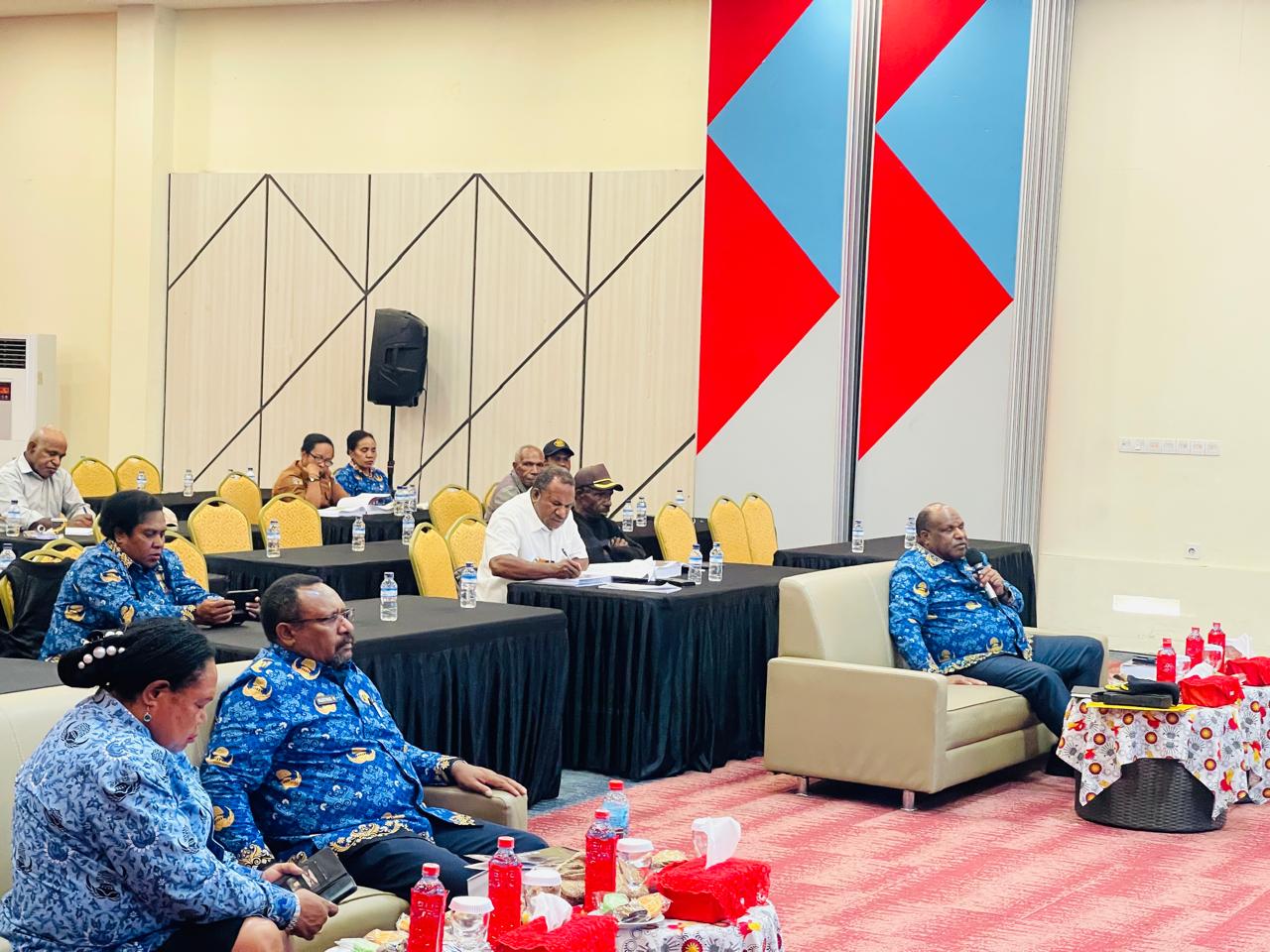Pelaksanaan Pelaporan akhir pekerjaan penyusunan masterplan Kawasan Pusat Pemerintahan (KPP) Papua Pegunungan di wilayah gunung Susu Wamena. Senin (17/11/2025).