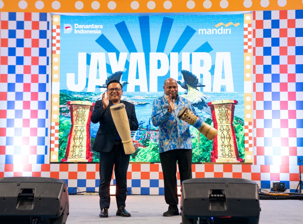 Pembukaan Livin&rsquo; Fest 2025 Jayapura berlangsung pada 27-30 November 2025 di GOR Cenderawasih, Kamis (27/11/2025).(Ceposonline.com/Humas Bank Mandiri)