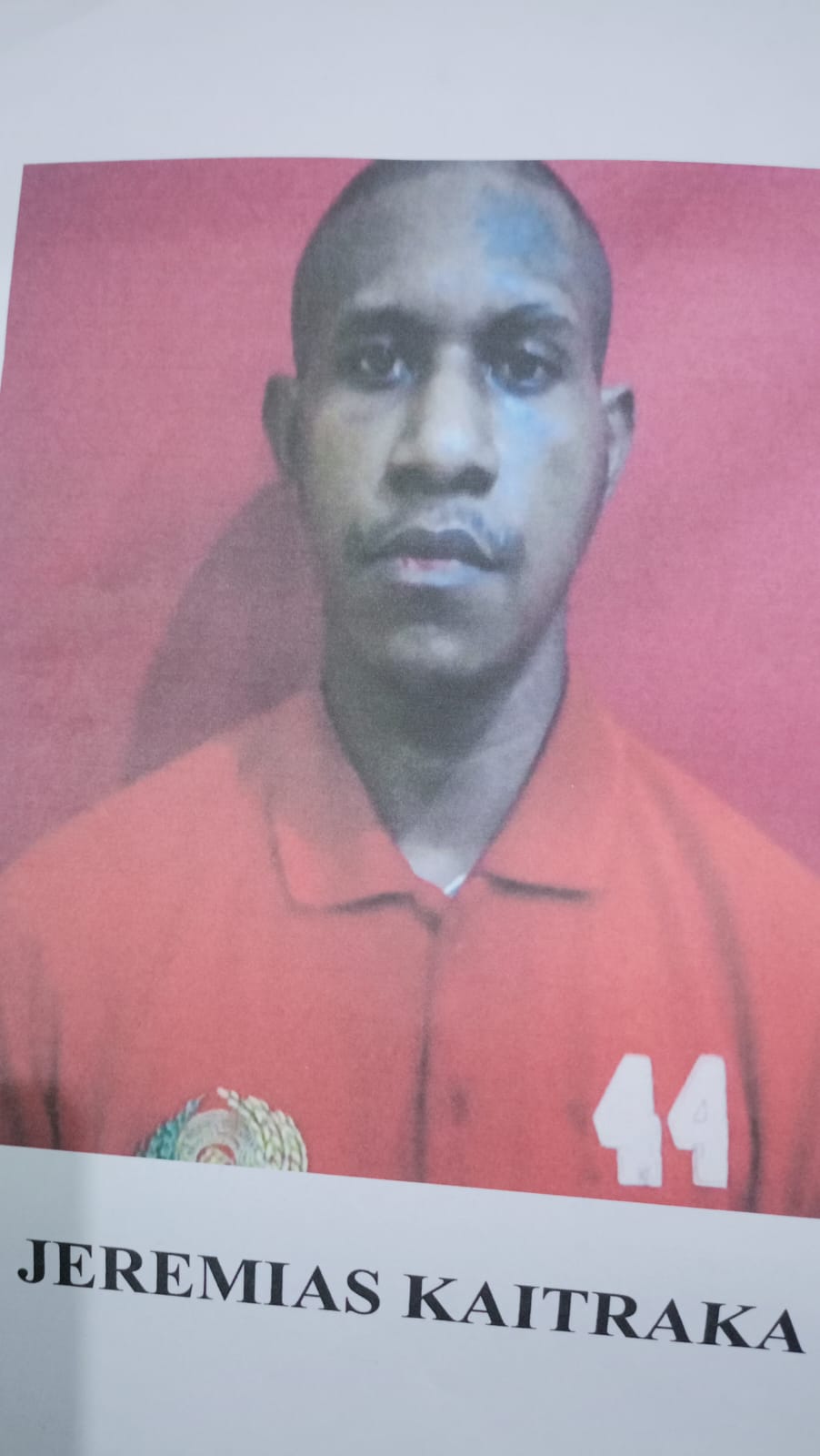 Warga binaan Lapas Merauke, Jeremias Kaitraka yang kabur dari Lapas, Kamis (11/12/2025). (Ceposonline/Sulo)