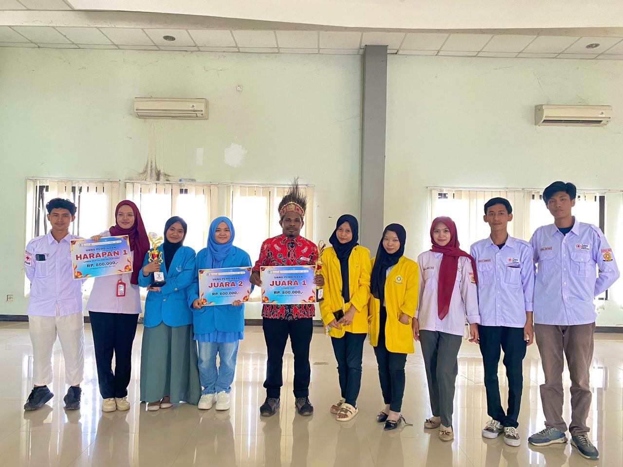 Mahasiswa Universitas Cenderawasih Papua menang National Red Cross Competition di Sumatera Selatan.&nbsp;(Dok&nbsp;pribadi)