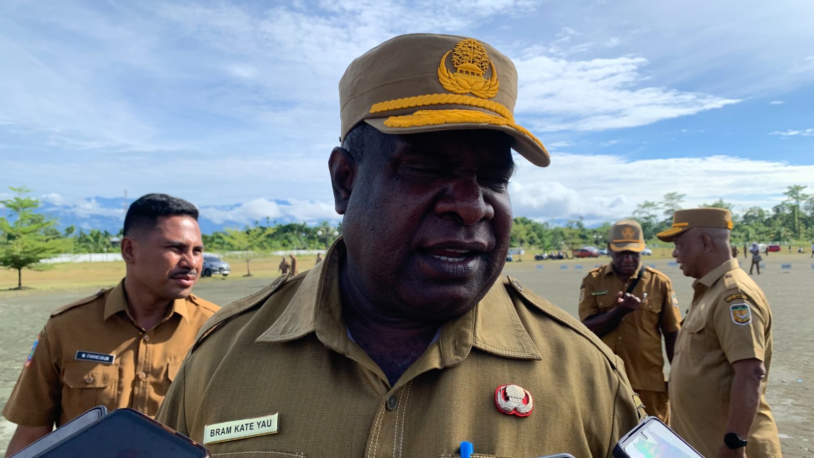 Pj Sekda Mimika, Abraham Kateyau. (Foto: Moh. Wahyu Welerubun).