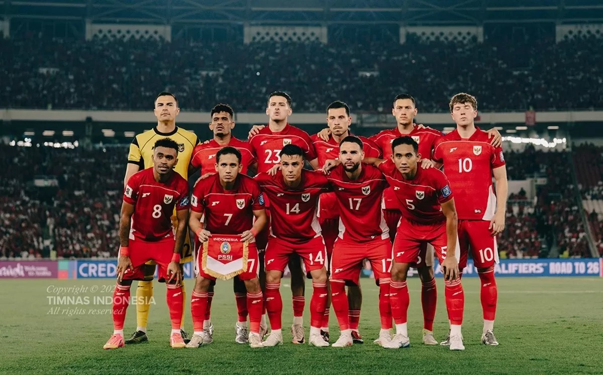 Timnas Indonesia berada di posisi 122 dalam ranking FIFA. (Instagram.com/@TimnasIndonesia)