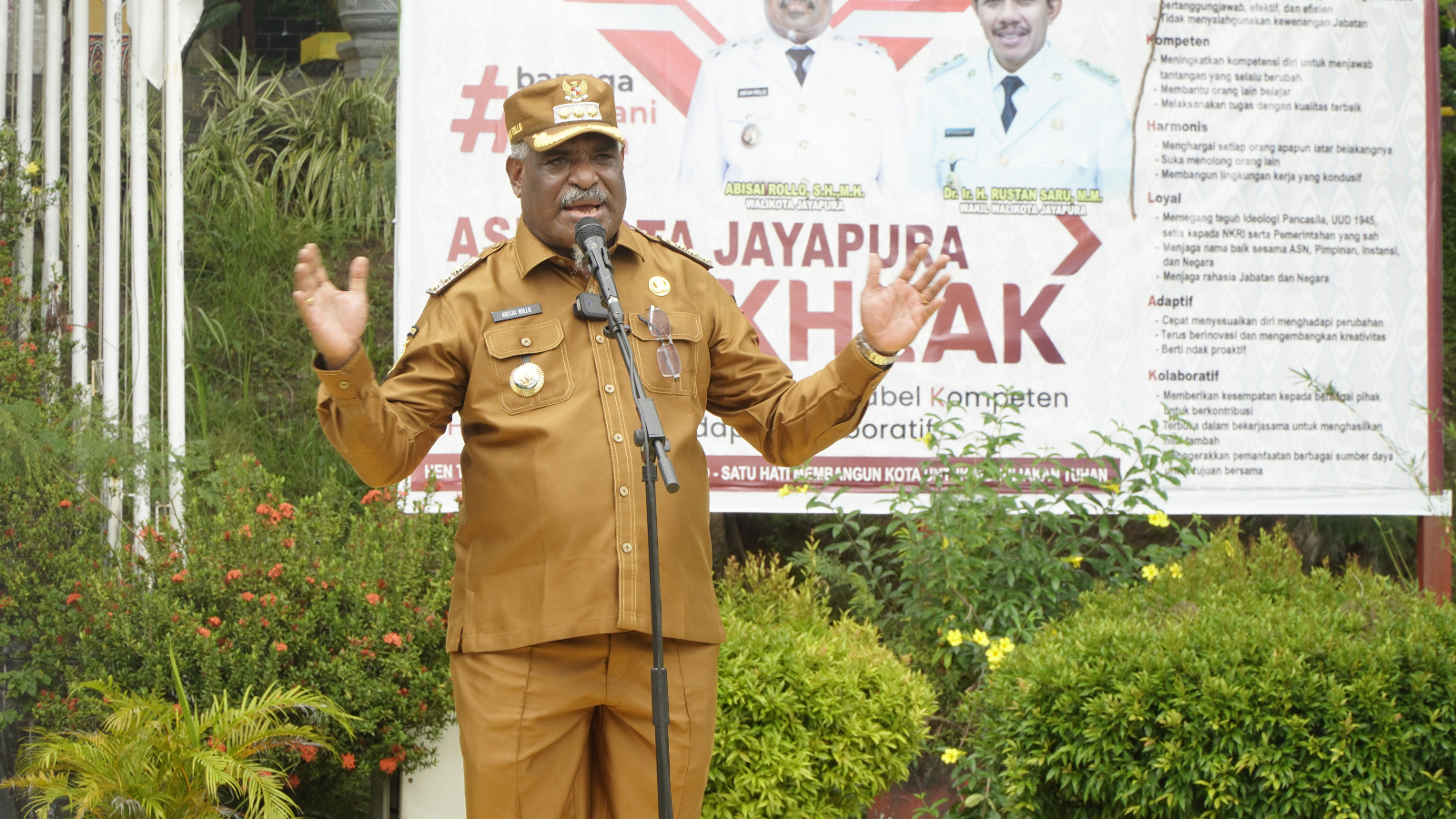 Wali Kota Jayapura, Abisai Rollo. (CEPOSONLINE.COM/HANS PALEN).