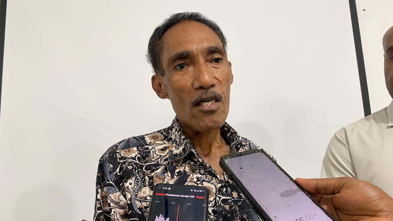 Juru Bicara FSHA Papua, Paulus raiwaki.(CEPOSONLINE.COM/JIMI).