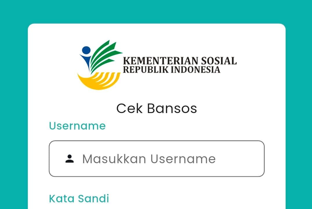 Aplikasi bansos. (Tangkapan layar aplikasi bansos)