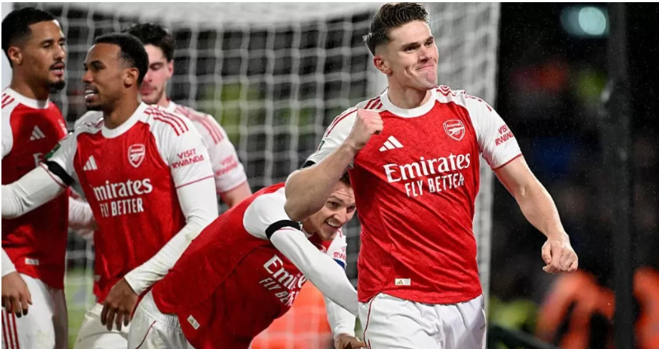 Viktor Gyokeres mencetak gol bagi Arsenal saat mengalahkan Chelsea di Carabao Cup Kamis (15/1/2026). (ARSENAL.COM)