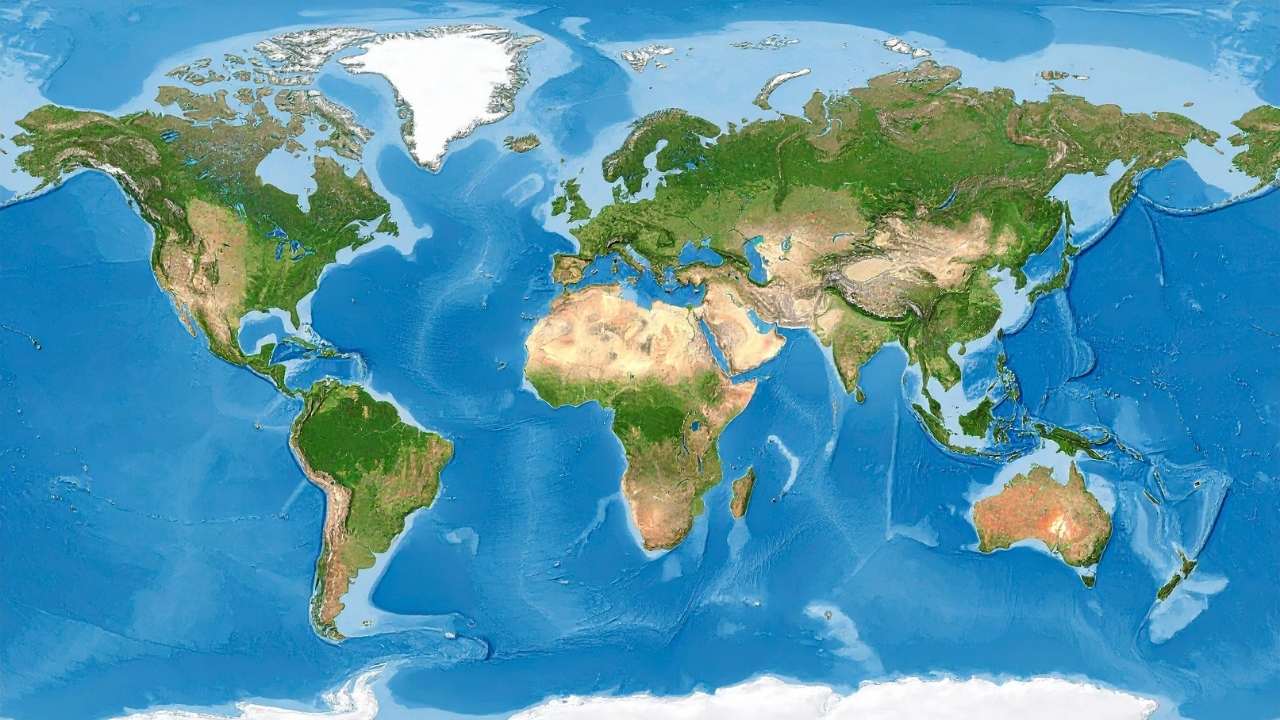 Gambar Peta Dunia. (Canva)