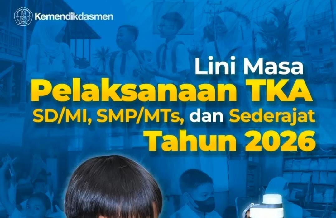 Pendaftaran, simulasi, hingga pengumuman hasil TKA SD&ndash;SMP 2026 sudah disiapkan, baca detail lengkapnya. (Instagram @kemendikdasmen)
