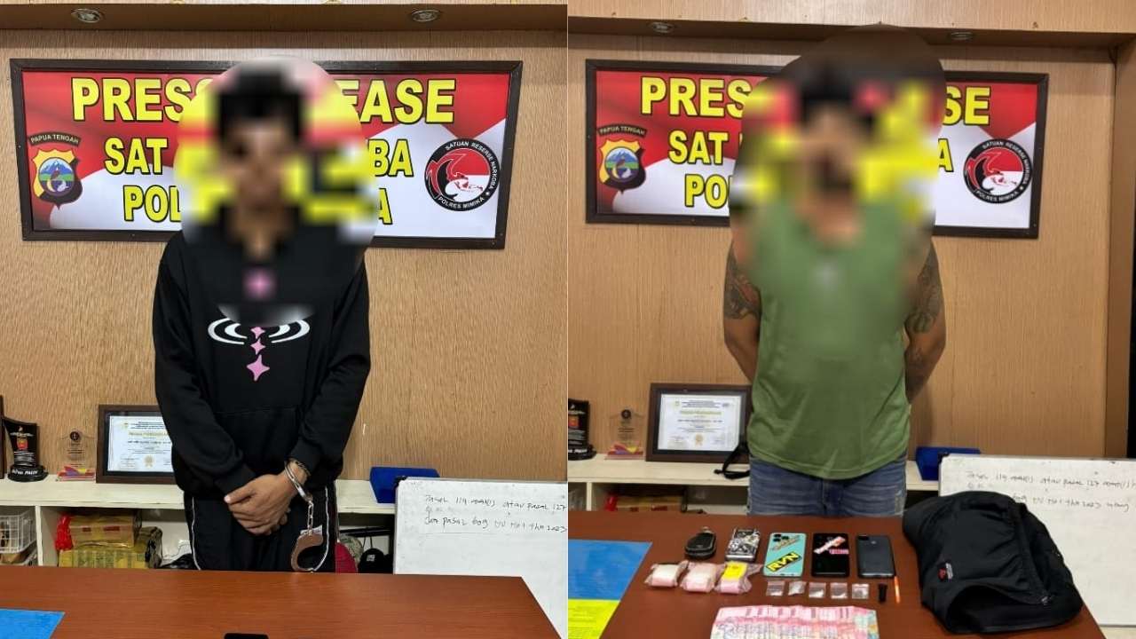 Dua Pengedar Sabu di Mimika Dibekuk Polisi