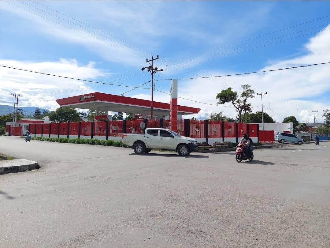 Lokasi SPBU Putra Baliem Mandiri yang kini telah dikembalikan ke adat dan bukan lagi aset Pemkab Jayawijaya, Kamis (29/1/2026). (Ceposonline.com/Deni)