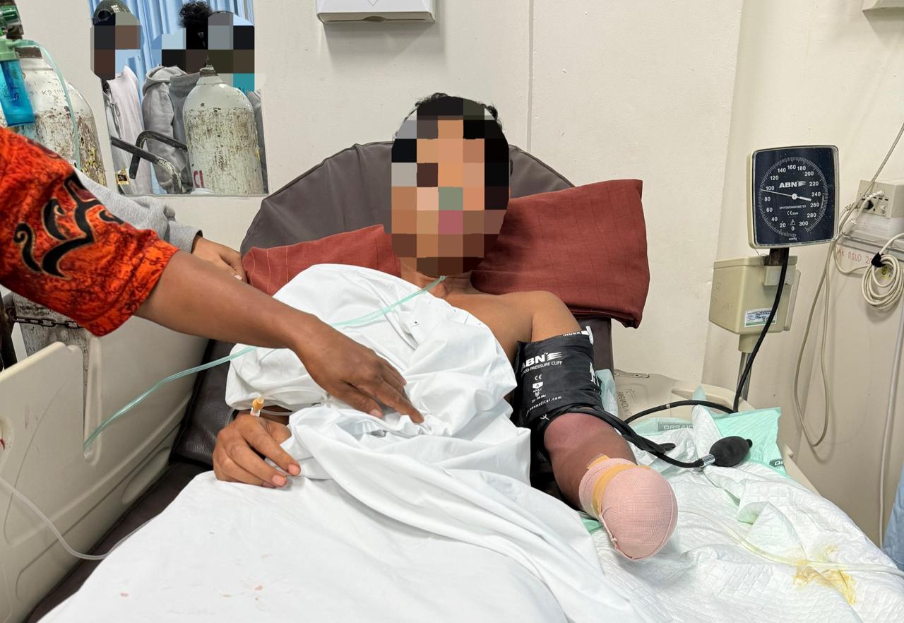 Korban yang dirawat di RSUD Mimika, Rabu malam, 28 Januari 2026. (Ceposoonline.com/dokumen).