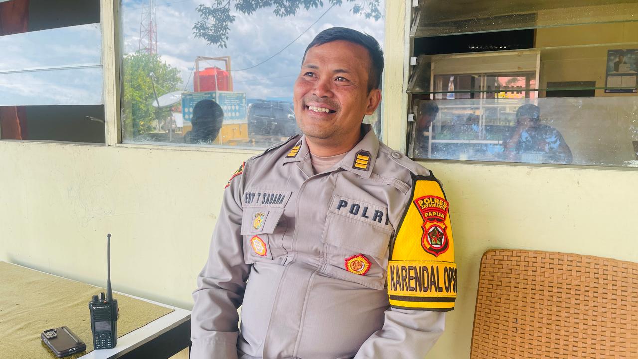 Kabag Ops Polres Jayawijaya AKP Edi T Sabara. (CEPOSONLINE.COM/DENI)