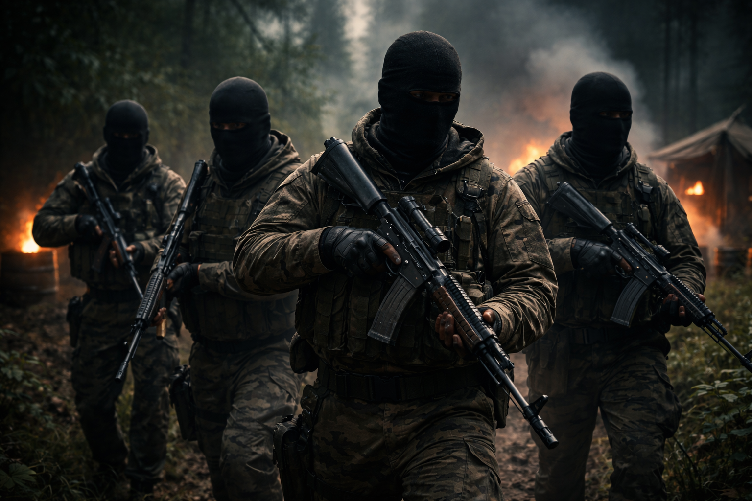 Ilustrasi Kelompok Kriminal Bersenjata.