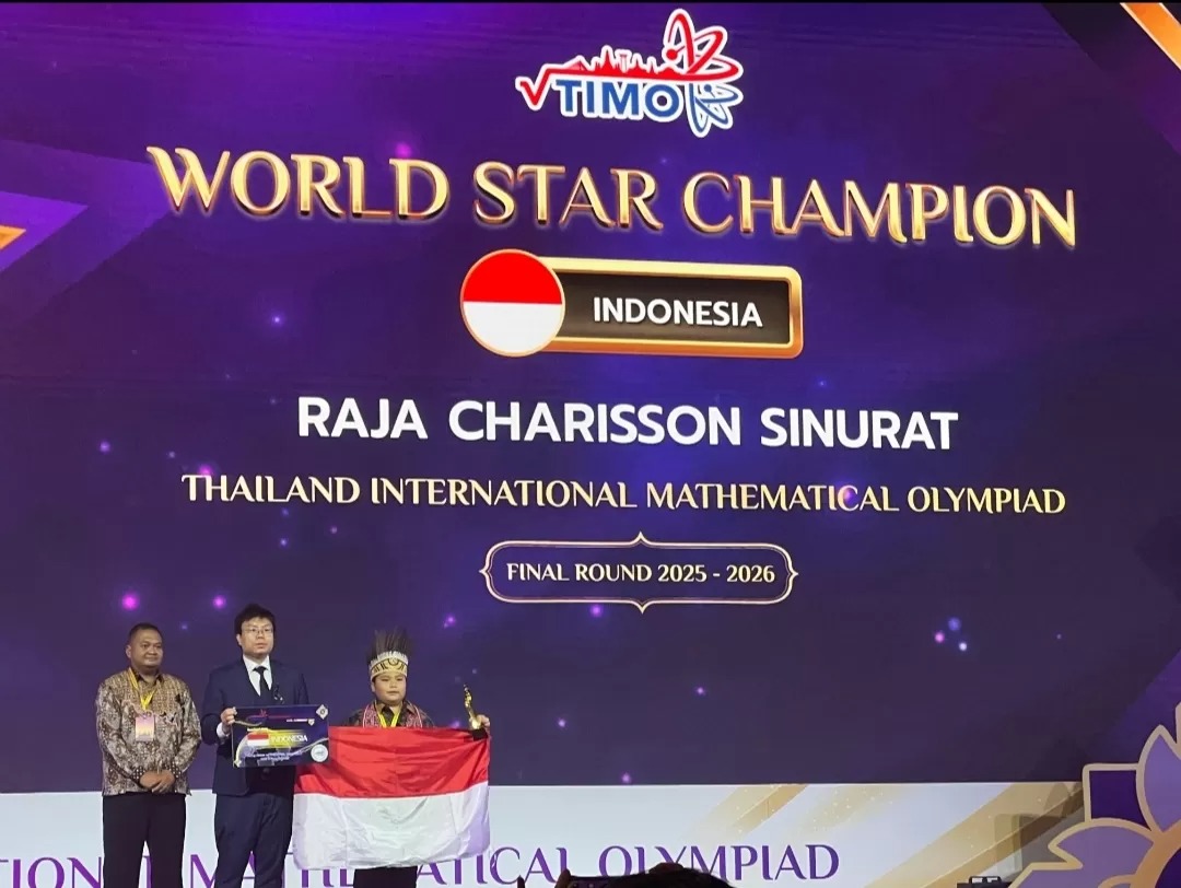 Raja Charisson Sinurat, siswa SD Negeri Sorong Papua, berhasil meraih prestasi kompetisi Matematika tingkat internasional, Thailand International Mathematical Olympiad (TIMO). (istimewa)