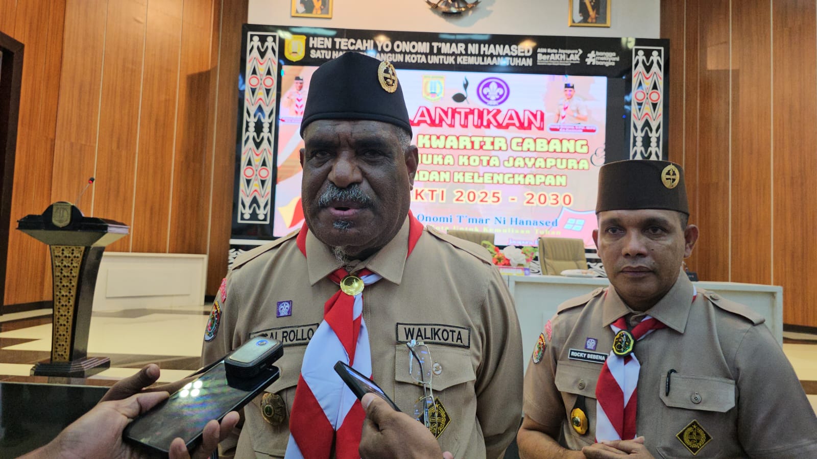 Wali Kota Jayapura, Abisai Rollo. (CEPOSONLINE.COM/HANS PALEN).