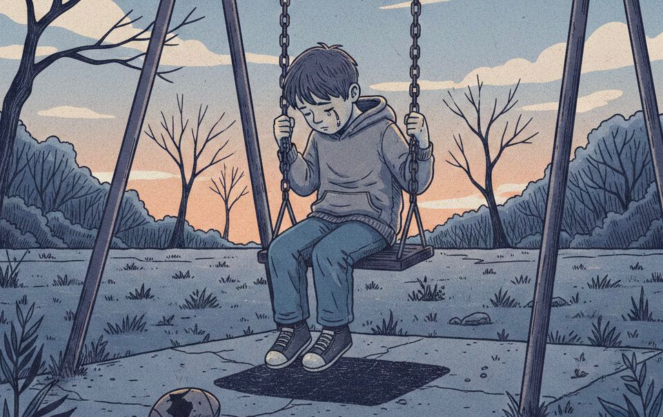 Ilustrasi depresi pada anak. (Moh. Wahyu Welerubun)