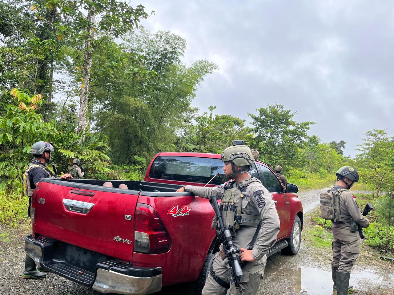 Satgas Oprasi Damai Cartenz gelar patroli di Yahukimo, pasca Penangkapan 28 anggota KKB Sejak 10 Februari 2026. (CEPOSONLINE.COM/HUMAS ODC).
