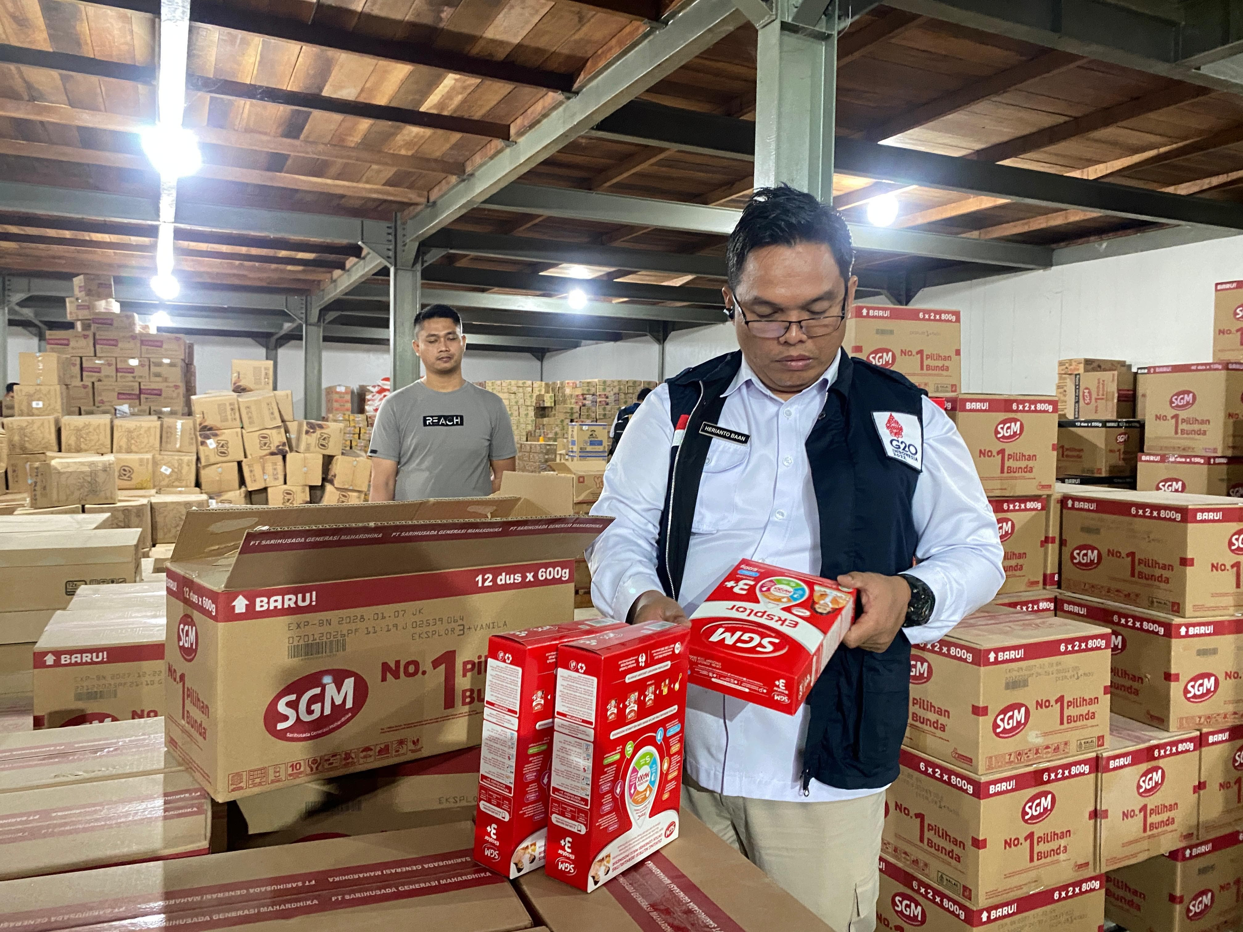 BBPOM Jayapura saat mengelar inspeksi di Pendistribusian Inti Jaya Prima Youtefa, Abepura, Rabu (11/3)  