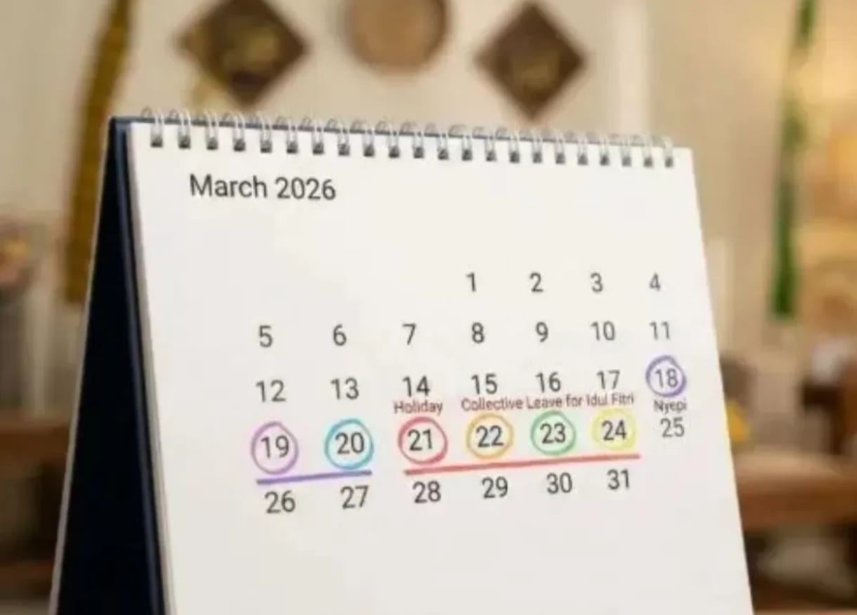 Ilustrasi kalender libur. 