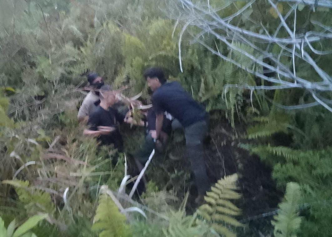 Momen penangkapan napi yang kabur dari Lapas Wamena di Yahukimo oleh Satgas ODC 2026. (Foto: Satgas Humas ODC).