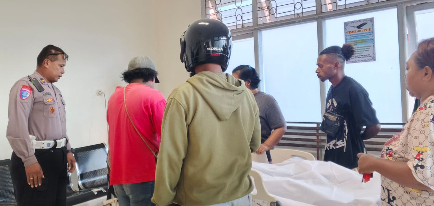 Jenazah korban saat berada di ruang jenazah RSUD Mimika, Selasa 17 Maret 2026. (Foto: Istimewa).