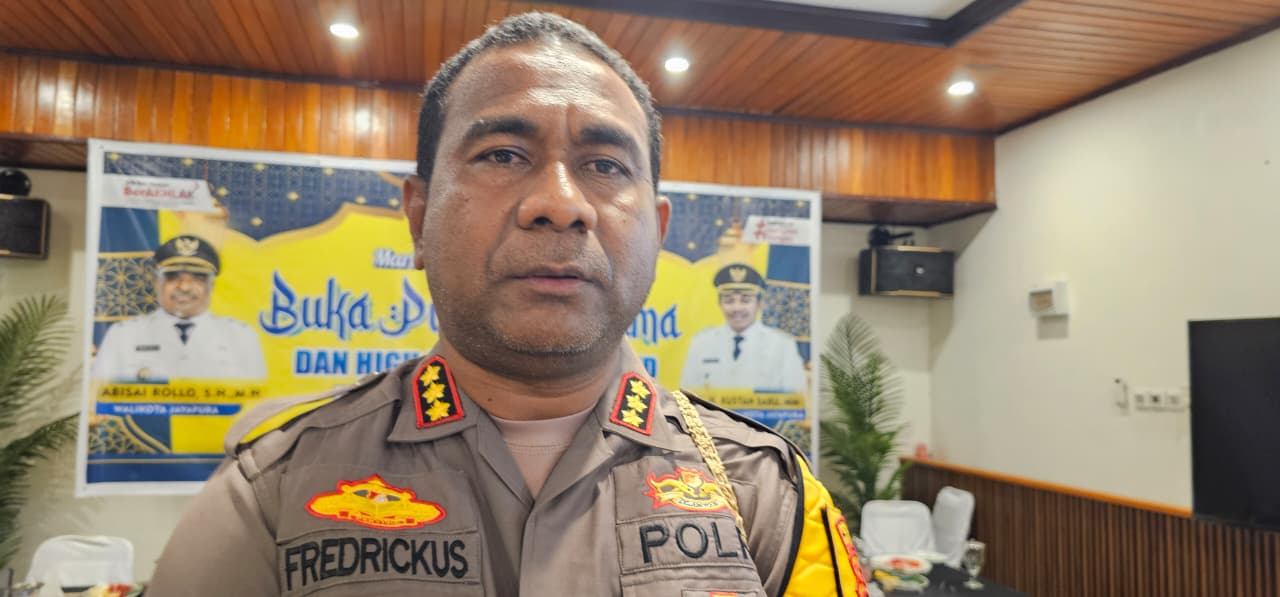Kapolresta Jayapura Kota, Fredrickus Maclarimboen. (CEPOSONLINE.COM/HANS PALEN).