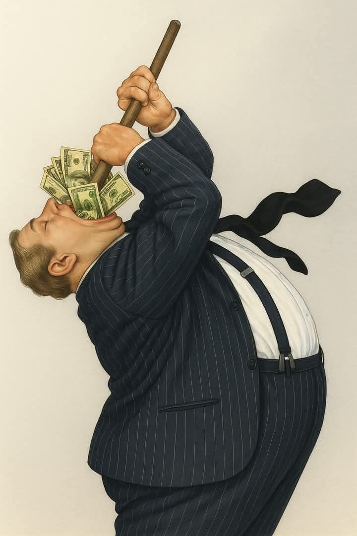Ilustrasi pejabat korup (pinterest)