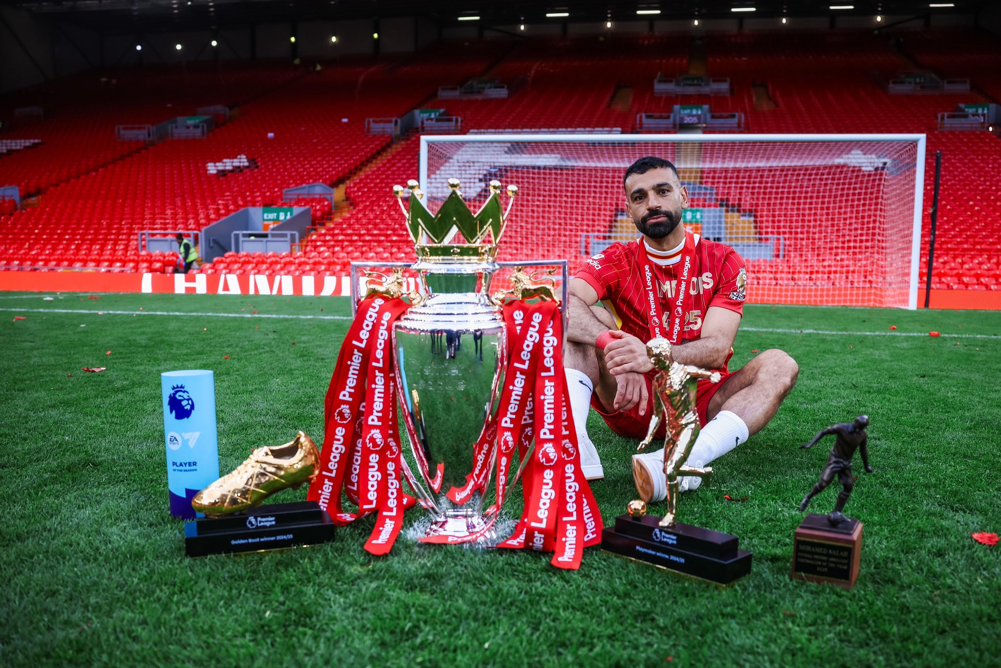 Mohamed Salah bakal meninggalkan Anfield. (X.COM/SALAH) 