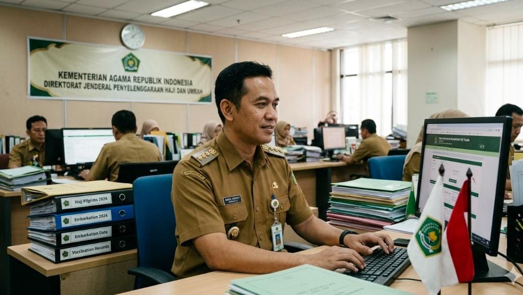 Ilustrasi PNS Kemenag. (AI)