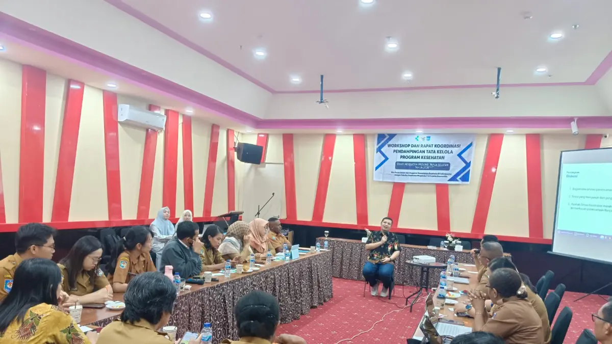 Worshop Tata Kelola Perencanaan Program untuk Rencana Kerja Kesehatan tahun 2027, Selasa (7/4/2026). (CEPOSONLINE.COM/SULO) 