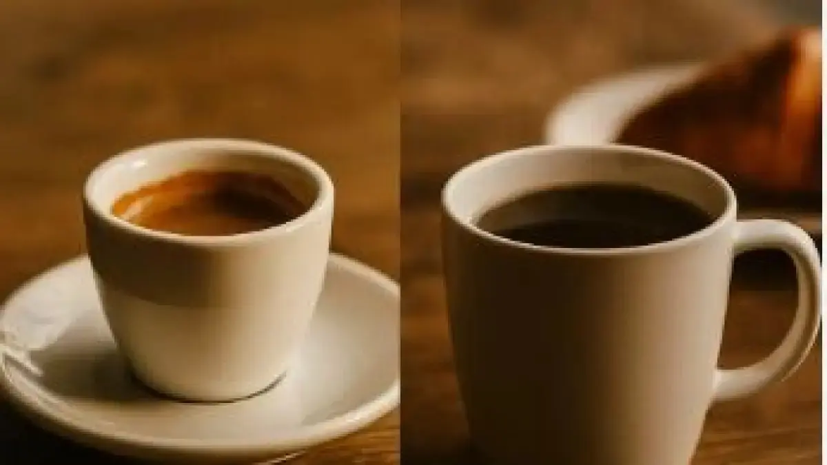 Espresso vs Americano. (ILUSTRASI/ISTIMEWA)