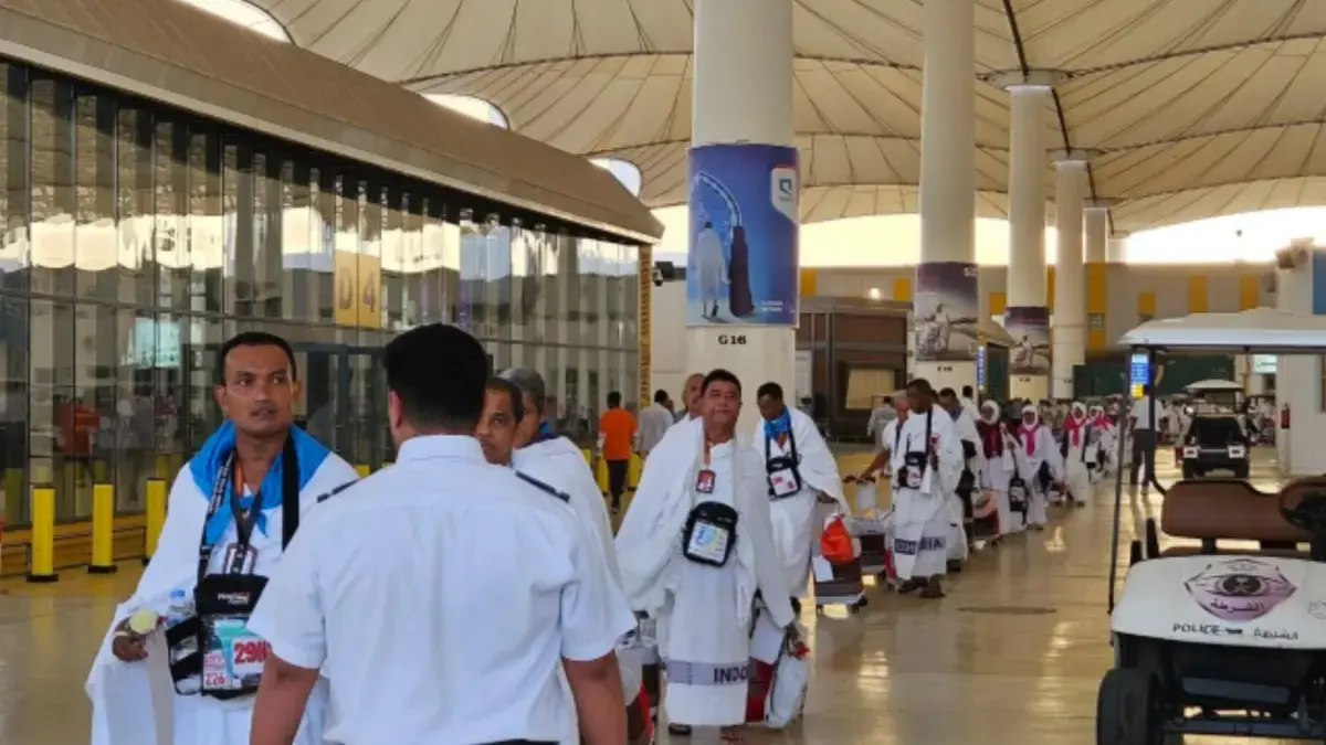 Jemaah Haji ketika tiba di tanah suci. (MEDIA CENTER HAJI)
