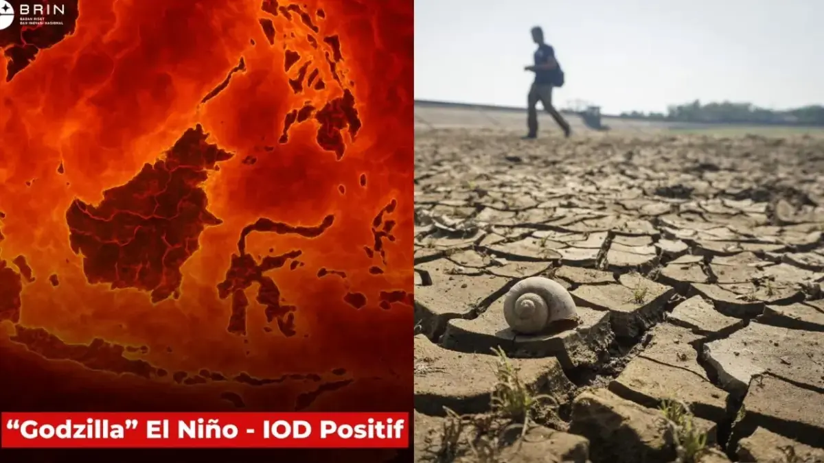 Ilustrasi El Nino Godzilla. (BRIN, ANTARA)