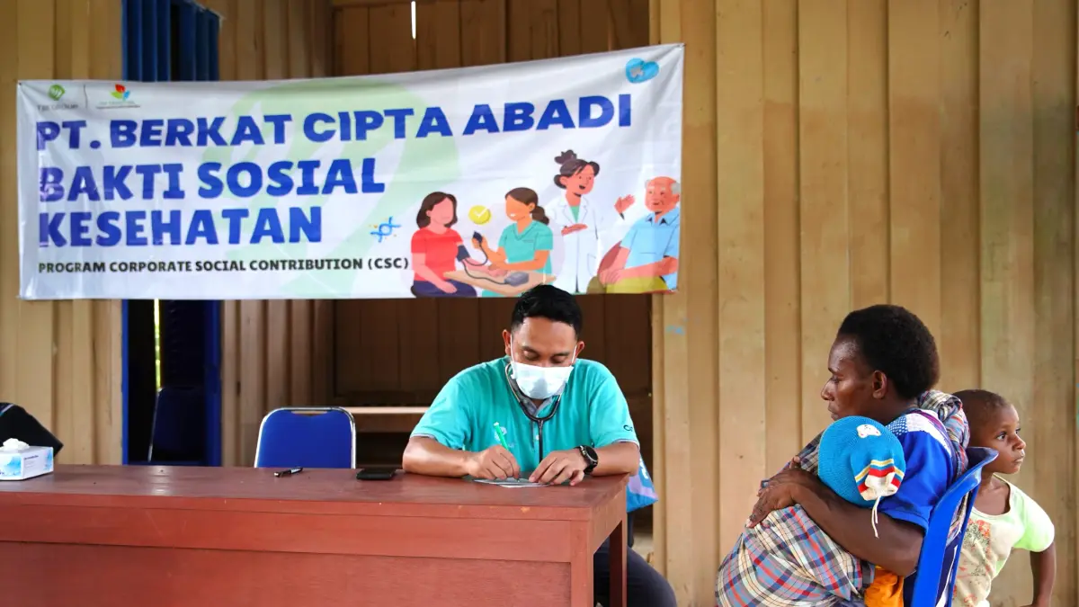 Kegiatan bakti sosial Kesehatan melalui klinik perusahaan PT. BCA kepada masyarakat di Kampung Selil, Distrik Ulilin, Kabupaten Merauke, Papua Selatan, pada Selasa (7/4/2026).